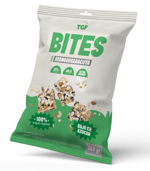 Nuestros “cereal bites” son mucho más que un snack: son la combinación perfecta de ciencia, sabor y bienestar. Gracias a fibras vegetales líquidas de garbanzo, maíz y fructooligosacáridos de remolacha, logramos una aglomeración natural que reemplaza los jarabes convencionales de glucosa, reduciendo azúcares sin sacrificar textura ni sabor. Horneados, crujientes y con dulzor equilibrado, estos snacks de origen vegetal ofrecen sabores de tendencia como Mango-Maracuyá y Açai, sorprendiendo en cada mordida y convirtiéndose en la opción inteligente para quienes buscan disfrutar cuidando su bienestar.